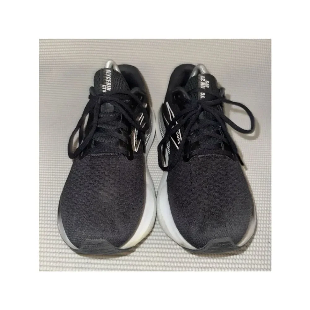 Brooks Glycerin GTS 21 Black Sneaker Running Athletic Gym Shoes Women’s Size 10